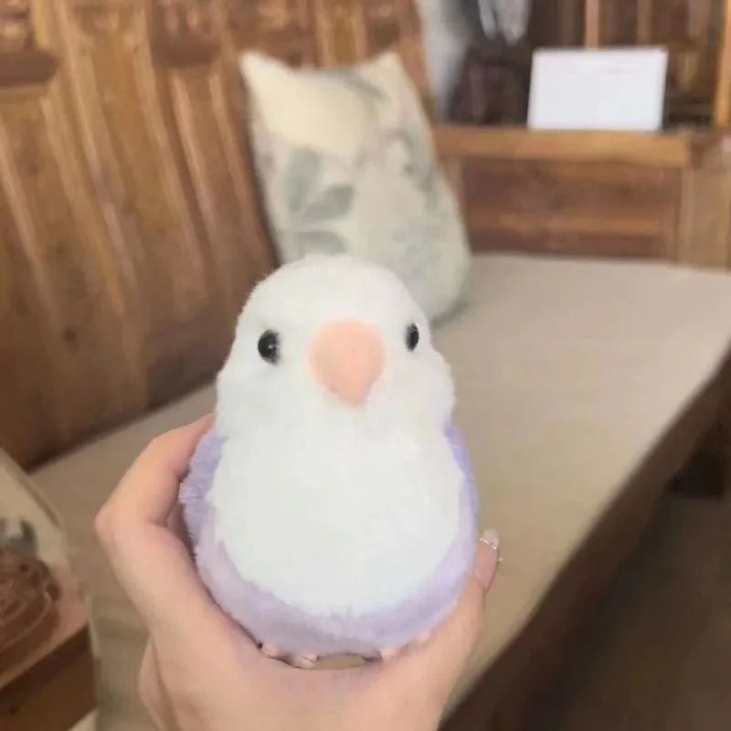 Lovebird Papagei High Fidelity Pfingstrose Papagei Plüschtier Wellensittich Wellensittich Plüschtiere Lebensechte Tiere Simulation Gefülltes Puppenspielzeug