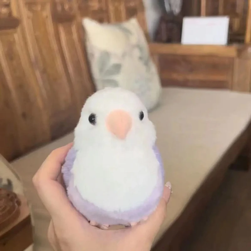 Lovebird Papagei High Fidelity Pfingstrose Papagei Plüschtier Wellensittich Wellensittich Plüschtiere Lebensechte Tiere Simulation Gefülltes Puppenspielzeug