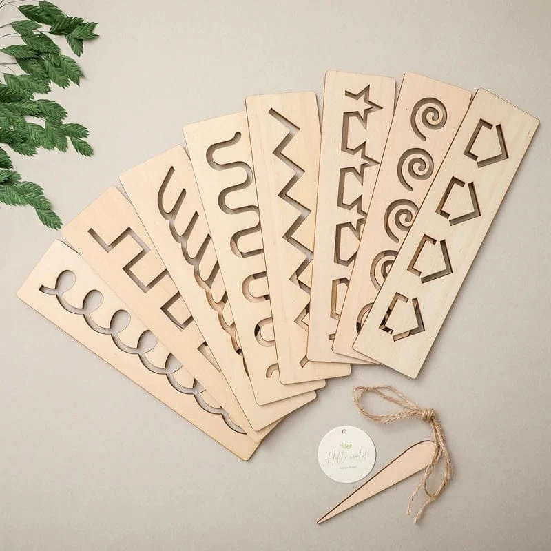 Kinder-Lernspielzeug aus Holz Montessori-Stift-Kontrolltafeln Lernen von Wort-Rechtschreibung, Buchstaben, Zahlen, Rillen, Erkenntnis, Schreibtafel
