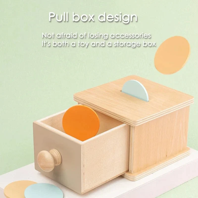 Montessori Frühen Bildung Kinder 0-3 Intelligenz Entwicklung Holz Runde Ball Pädagogisches Baby Ziel Box Lehrmittel Spielzeug