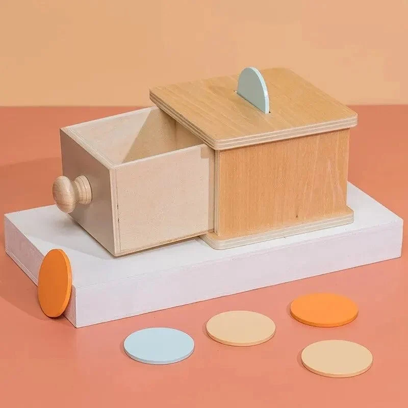 Montessori Frühen Bildung Kinder 0-3 Intelligenz Entwicklung Holz Runde Ball Pädagogisches Baby Ziel Box Lehrmittel Spielzeug