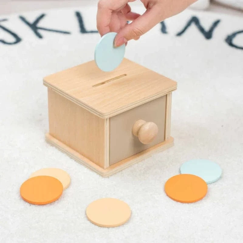 Montessori Frühen Bildung Kinder 0-3 Intelligenz Entwicklung Holz Runde Ball Pädagogisches Baby Ziel Box Lehrmittel Spielzeug