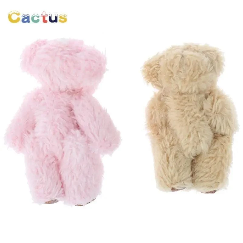 4/4.5/6 cm Mini-Teddybär Plüschtier Joint Bear Cartoon Gefüllte Puppen Langohr-Kaninchen Spielzeug Souvenirs für Kinder Kleine Geschenke