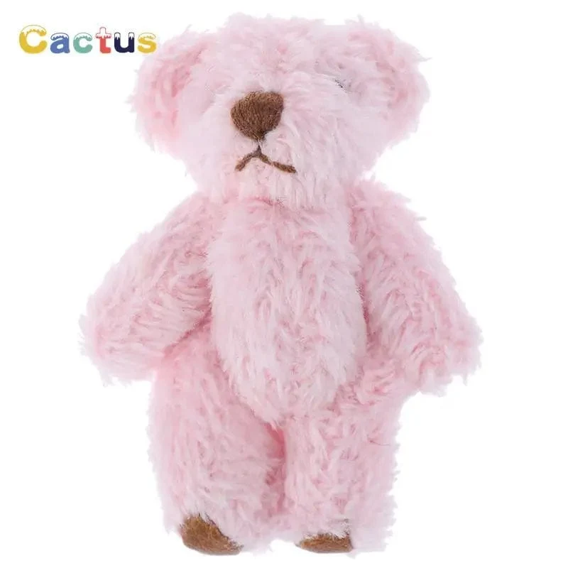 4/4.5/6 cm Mini-Teddybär Plüschtier Joint Bear Cartoon Gefüllte Puppen Langohr-Kaninchen Spielzeug Souvenirs für Kinder Kleine Geschenke