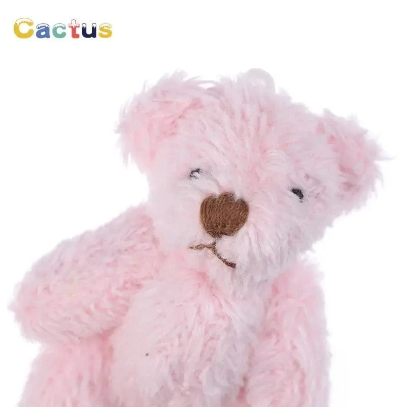 4/4.5/6 cm Mini-Teddybär Plüschtier Joint Bear Cartoon Gefüllte Puppen Langohr-Kaninchen Spielzeug Souvenirs für Kinder Kleine Geschenke