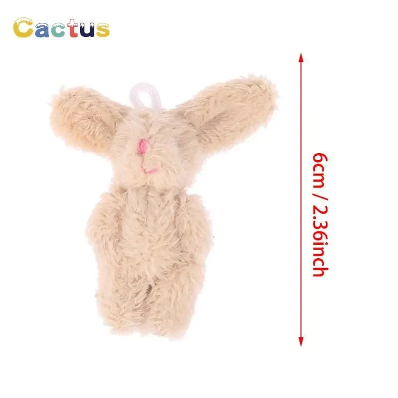 4/4.5/6 cm Mini-Teddybär Plüschtier Joint Bear Cartoon Gefüllte Puppen Langohr-Kaninchen Spielzeug Souvenirs für Kinder Kleine Geschenke