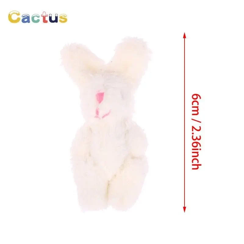 4/4.5/6 cm Mini-Teddybär Plüschtier Joint Bear Cartoon Gefüllte Puppen Langohr-Kaninchen Spielzeug Souvenirs für Kinder Kleine Geschenke