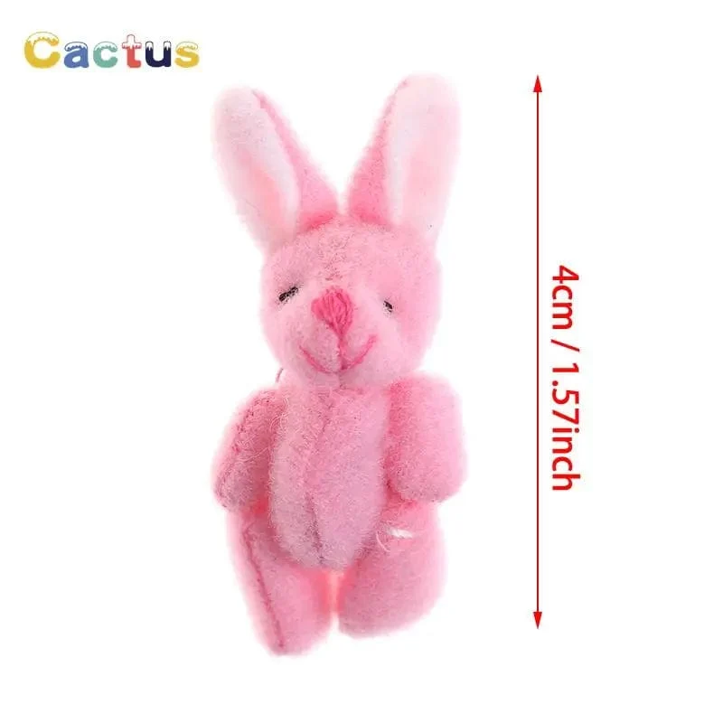 4/4.5/6 cm Mini-Teddybär Plüschtier Joint Bear Cartoon Gefüllte Puppen Langohr-Kaninchen Spielzeug Souvenirs für Kinder Kleine Geschenke