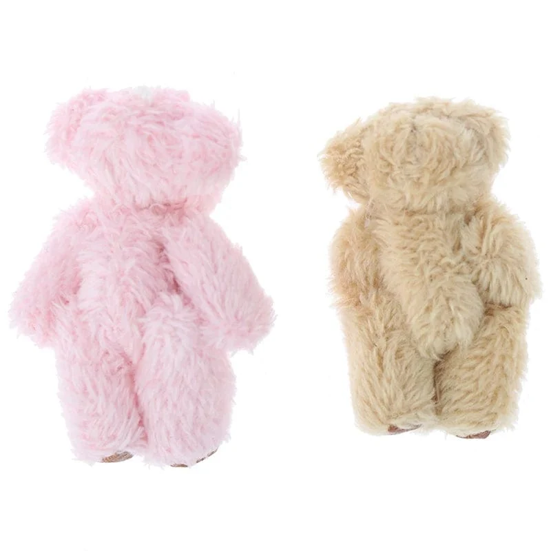4/4.5/6 cm Mini-Teddybär Plüschtier Joint Bear Cartoon Gefüllte Puppen Langohr-Kaninchen Spielzeug Souvenirs für Kinder Kleine Geschenke