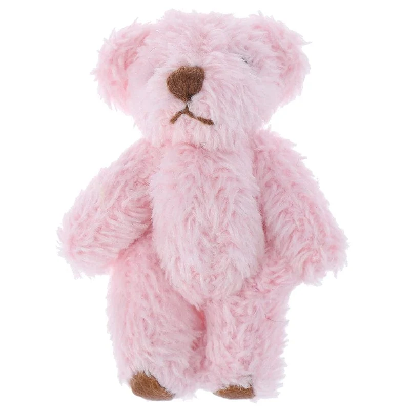 4/4.5/6 cm Mini-Teddybär Plüschtier Joint Bear Cartoon Gefüllte Puppen Langohr-Kaninchen Spielzeug Souvenirs für Kinder Kleine Geschenke