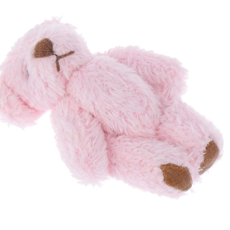 4/4.5/6 cm Mini-Teddybär Plüschtier Joint Bear Cartoon Gefüllte Puppen Langohr-Kaninchen Spielzeug Souvenirs für Kinder Kleine Geschenke