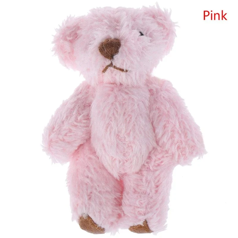 4/4.5/6 cm Mini-Teddybär Plüschtier Joint Bear Cartoon Gefüllte Puppen Langohr-Kaninchen Spielzeug Souvenirs für Kinder Kleine Geschenke
