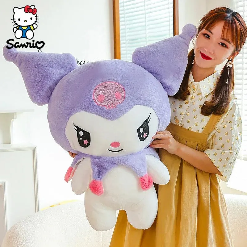 Kawaii Sanrio Plüschtiere 25 cm Kuromi My Melody Plüschtiere Puppen Süße Sanrio Merch Cartoon Anime Gefüllte Plüschtiere Geburtstagsgeschenke