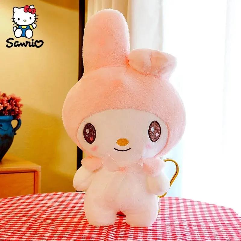 Kawaii Sanrio Plüschtiere 25 cm Kuromi My Melody Plüschtiere Puppen Süße Sanrio Merch Cartoon Anime Gefüllte Plüschtiere Geburtstagsgeschenke