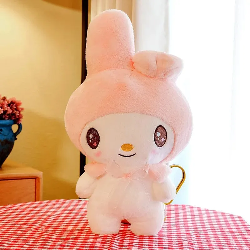 Kawaii Sanrio Plüschtiere 25 cm Kuromi My Melody Plüschtiere Puppen Süße Sanrio Merch Cartoon Anime Gefüllte Plüschtiere Geburtstagsgeschenke