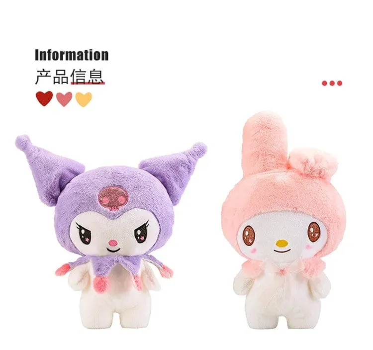 Kawaii Sanrio Plüschtiere 25 cm Kuromi My Melody Plüschtiere Puppen Süße Sanrio Merch Cartoon Anime Gefüllte Plüschtiere Geburtstagsgeschenke