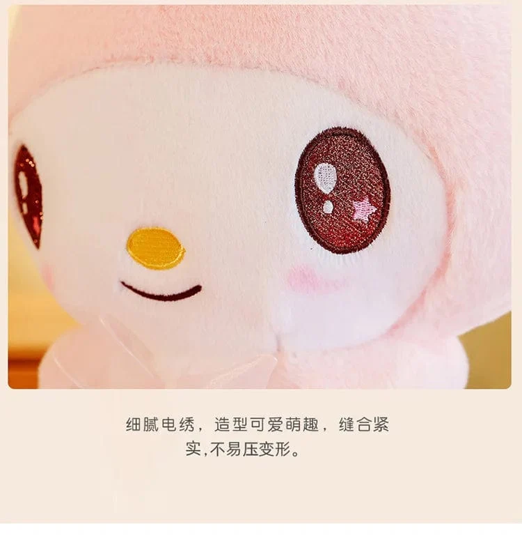 Kawaii Sanrio Plüschtiere 25 cm Kuromi My Melody Plüschtiere Puppen Süße Sanrio Merch Cartoon Anime Gefüllte Plüschtiere Geburtstagsgeschenke
