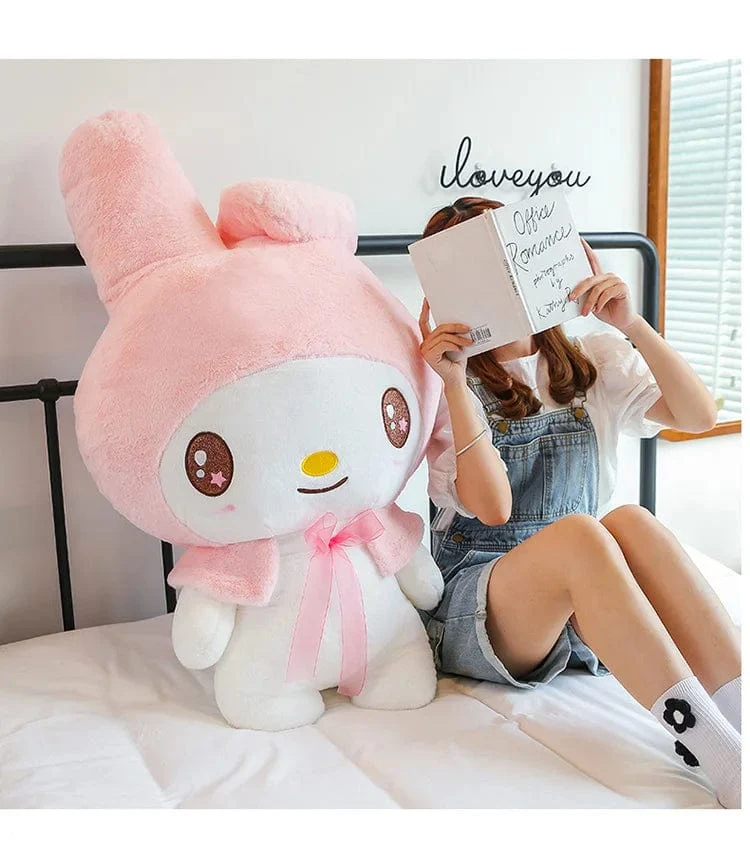 Kawaii Sanrio Plüschtiere 25 cm Kuromi My Melody Plüschtiere Puppen Süße Sanrio Merch Cartoon Anime Gefüllte Plüschtiere Geburtstagsgeschenke