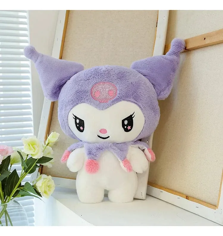 Kawaii Sanrio Plüschtiere 25 cm Kuromi My Melody Plüschtiere Puppen Süße Sanrio Merch Cartoon Anime Gefüllte Plüschtiere Geburtstagsgeschenke