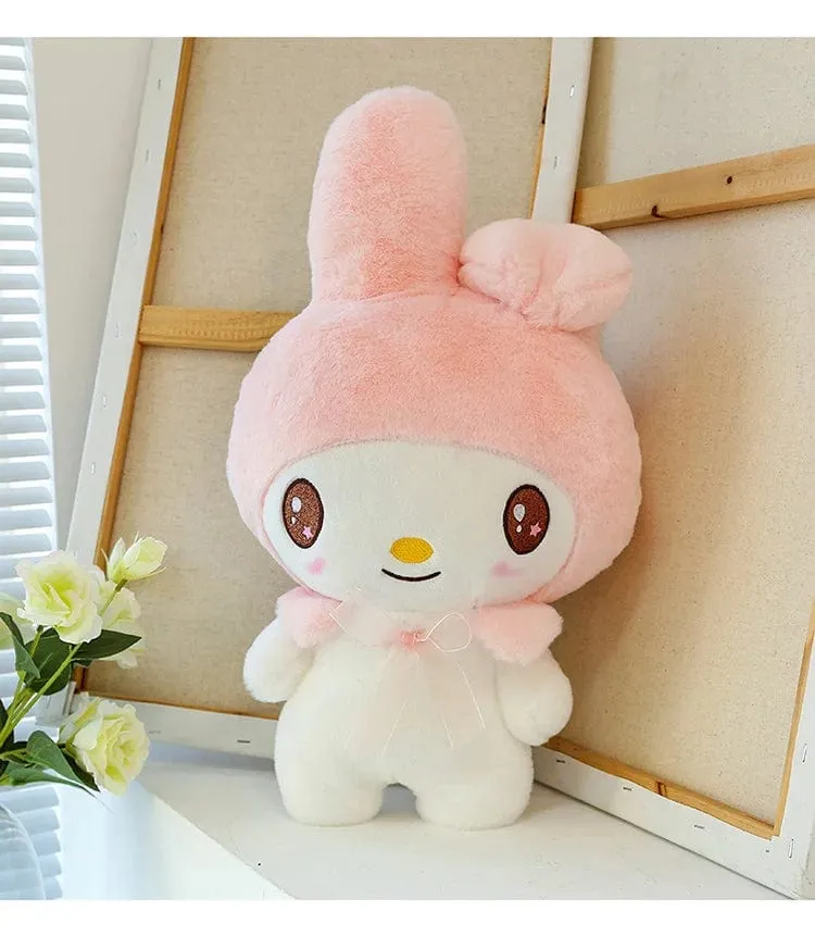 Kawaii Sanrio Plüschtiere 25 cm Kuromi My Melody Plüschtiere Puppen Süße Sanrio Merch Cartoon Anime Gefüllte Plüschtiere Geburtstagsgeschenke