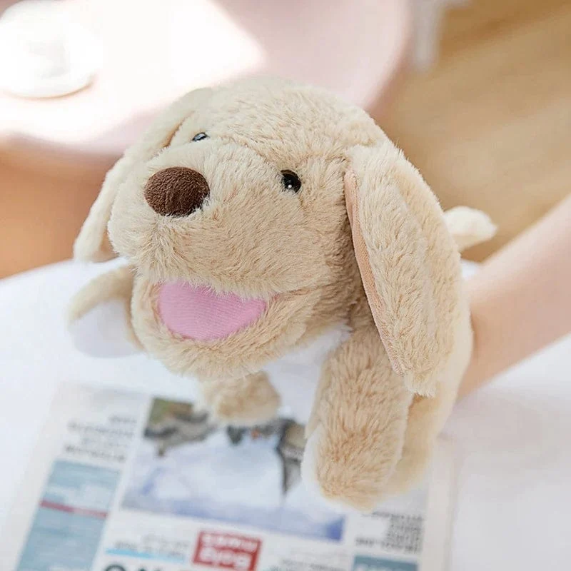 30 Arten gefüllte Plüschtiere Spielzeug Hand Finger Story Puppe süße Puppen pädagogische Babys Ente Lamm Kuh Hund Pferd Kinder Geschenk