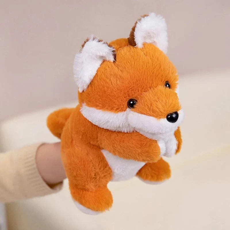 30 Arten gefüllte Plüschtiere Spielzeug Hand Finger Story Puppe süße Puppen pädagogische Babys Ente Lamm Kuh Hund Pferd Kinder Geschenk