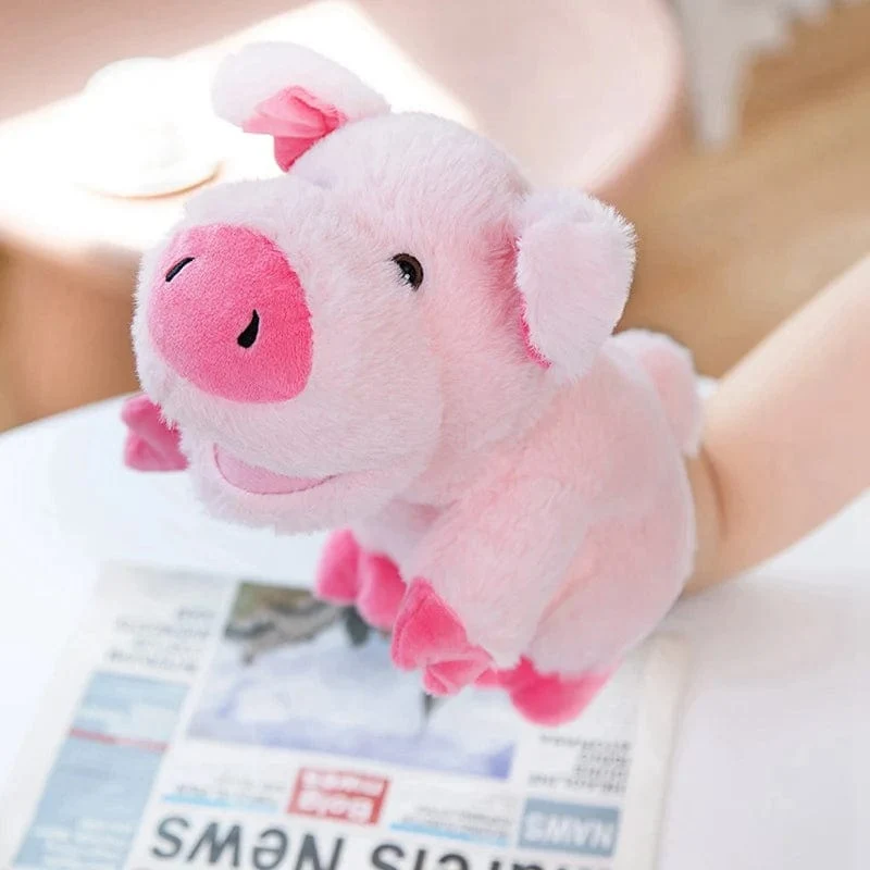 30 Arten gefüllte Plüschtiere Spielzeug Hand Finger Story Puppe süße Puppen pädagogische Babys Ente Lamm Kuh Hund Pferd Kinder Geschenk