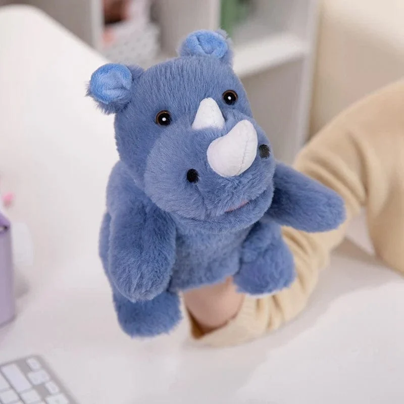 30 Arten gefüllte Plüschtiere Spielzeug Hand Finger Story Puppe süße Puppen pädagogische Babys Ente Lamm Kuh Hund Pferd Kinder Geschenk