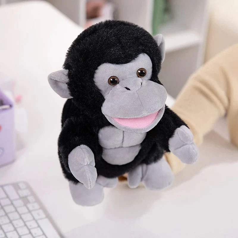 30 Arten gefüllte Plüschtiere Spielzeug Hand Finger Story Puppe süße Puppen pädagogische Babys Ente Lamm Kuh Hund Pferd Kinder Geschenk