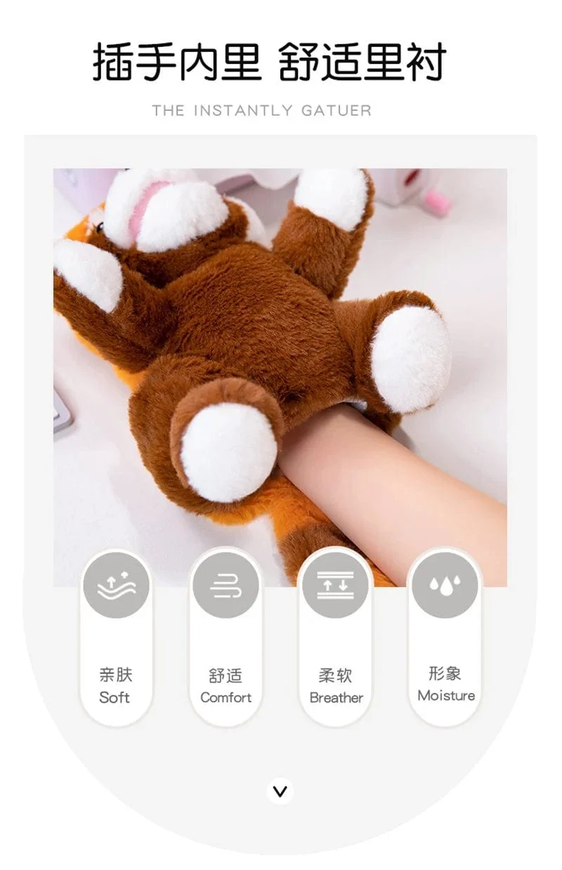 30 Arten gefüllte Plüschtiere Spielzeug Hand Finger Story Puppe süße Puppen pädagogische Babys Ente Lamm Kuh Hund Pferd Kinder Geschenk