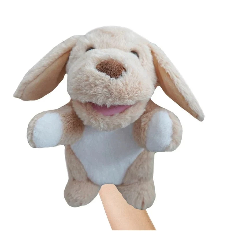 30 Arten gefüllte Plüschtiere Spielzeug Hand Finger Story Puppe süße Puppen pädagogische Babys Ente Lamm Kuh Hund Pferd Kinder Geschenk