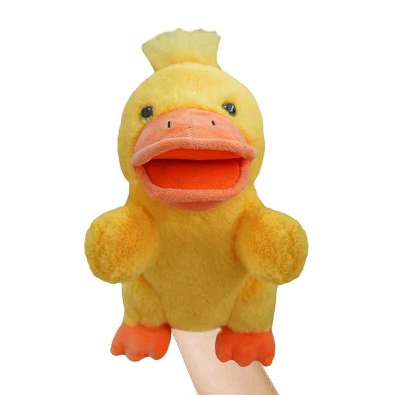 30 Arten gefüllte Plüschtiere Spielzeug Hand Finger Story Puppe süße Puppen pädagogische Babys Ente Lamm Kuh Hund Pferd Kinder Geschenk