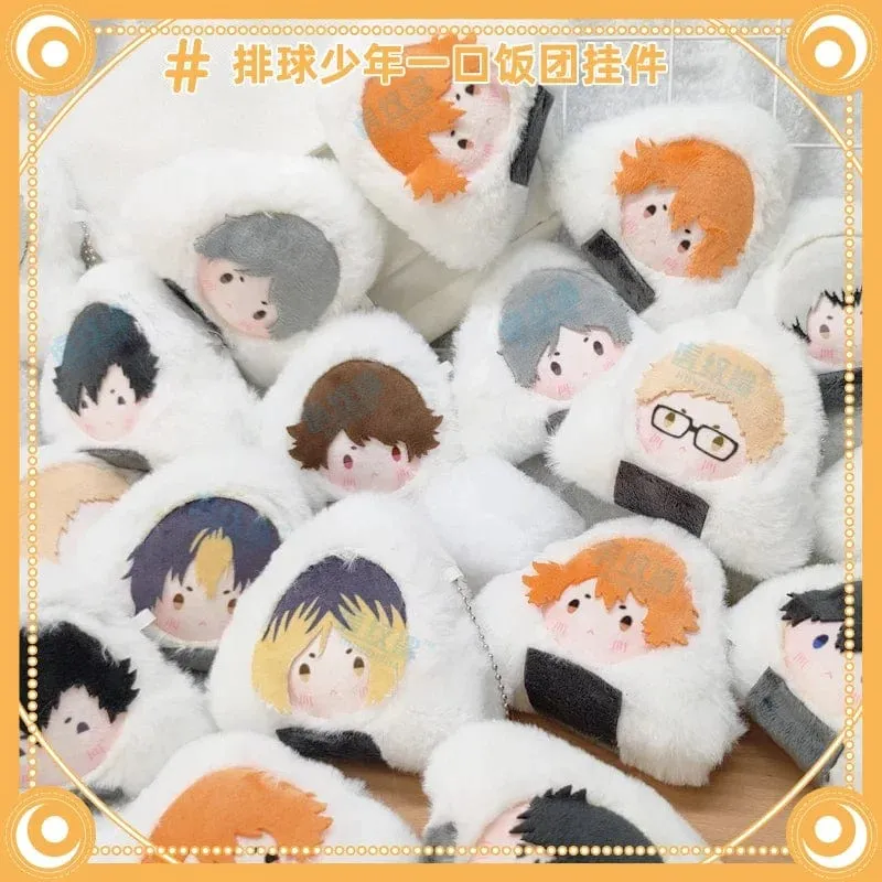 10 cm Original Gefüllte Anime Haikyuu Plüsch Puppe Anhänger Nette Hinata Kageyama Kozume Kenma Oikawa Tooru Sugawar Schlüsselbund Spielzeug Geschenk