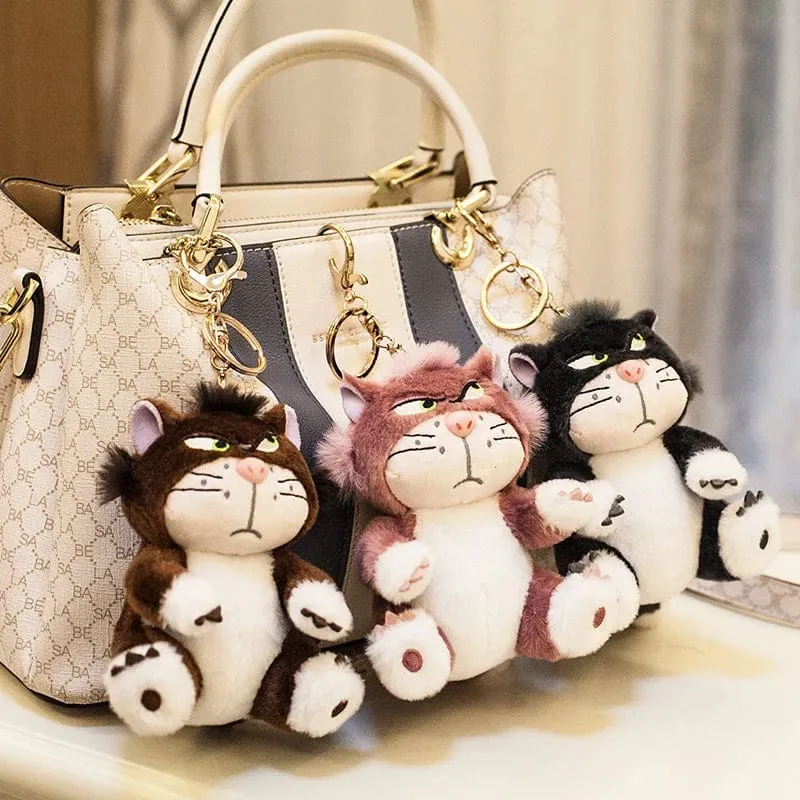 12cm Schöne Disney Lucifer Plüsch-Schlüsselanhänger Puppe Kawaii Tasche Anhänger Plüsch Stofftier Rucksack Anhänger Geburtstagsgeschenk für Kinder