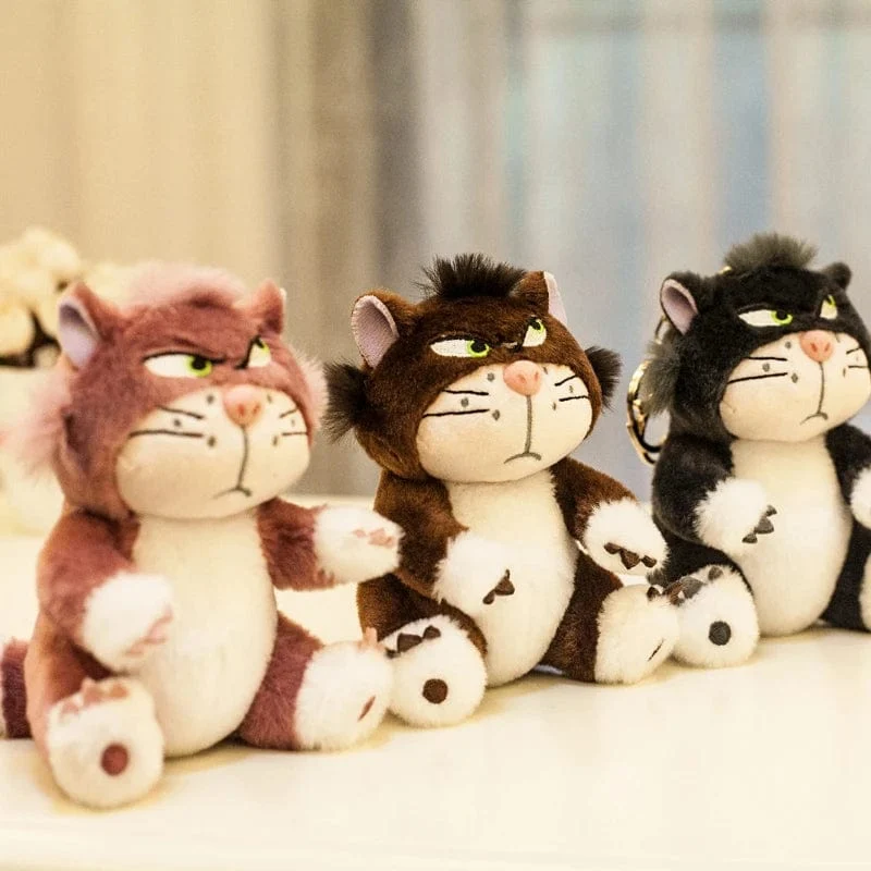 12cm Schöne Disney Lucifer Plüsch-Schlüsselanhänger Puppe Kawaii Tasche Anhänger Plüsch Stofftier Rucksack Anhänger Geburtstagsgeschenk für Kinder