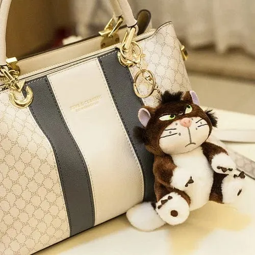 12cm Schöne Disney Lucifer Plüsch-Schlüsselanhänger Puppe Kawaii Tasche Anhänger Plüsch Stofftier Rucksack Anhänger Geburtstagsgeschenk für Kinder