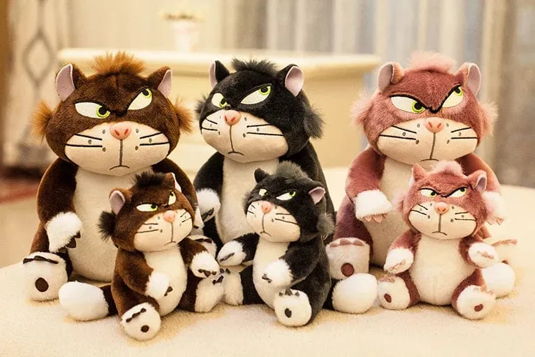 12cm Schöne Disney Lucifer Plüsch-Schlüsselanhänger Puppe Kawaii Tasche Anhänger Plüsch Stofftier Rucksack Anhänger Geburtstagsgeschenk für Kinder