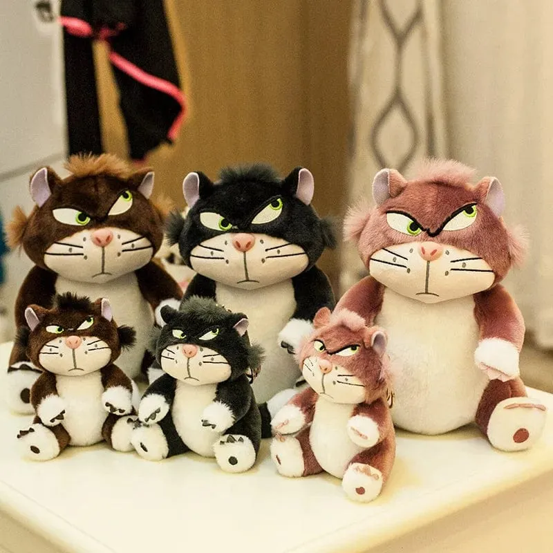 12cm Schöne Disney Lucifer Plüsch-Schlüsselanhänger Puppe Kawaii Tasche Anhänger Plüsch Stofftier Rucksack Anhänger Geburtstagsgeschenk für Kinder