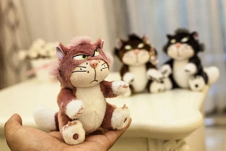 12cm Schöne Disney Lucifer Plüsch-Schlüsselanhänger Puppe Kawaii Tasche Anhänger Plüsch Stofftier Rucksack Anhänger Geburtstagsgeschenk für Kinder