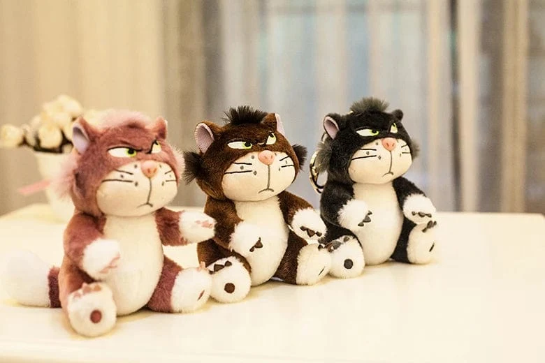 12cm Schöne Disney Lucifer Plüsch-Schlüsselanhänger Puppe Kawaii Tasche Anhänger Plüsch Stofftier Rucksack Anhänger Geburtstagsgeschenk für Kinder