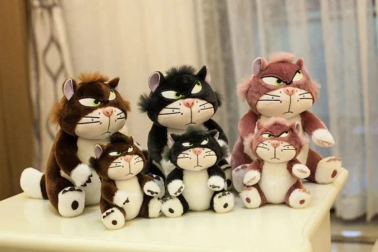 12cm Schöne Disney Lucifer Plüsch-Schlüsselanhänger Puppe Kawaii Tasche Anhänger Plüsch Stofftier Rucksack Anhänger Geburtstagsgeschenk für Kinder