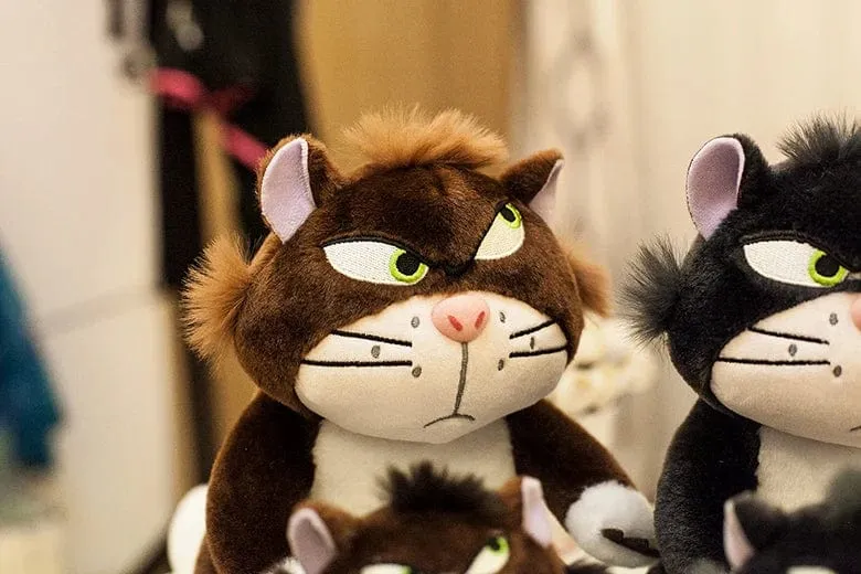 12cm Schöne Disney Lucifer Plüsch-Schlüsselanhänger Puppe Kawaii Tasche Anhänger Plüsch Stofftier Rucksack Anhänger Geburtstagsgeschenk für Kinder