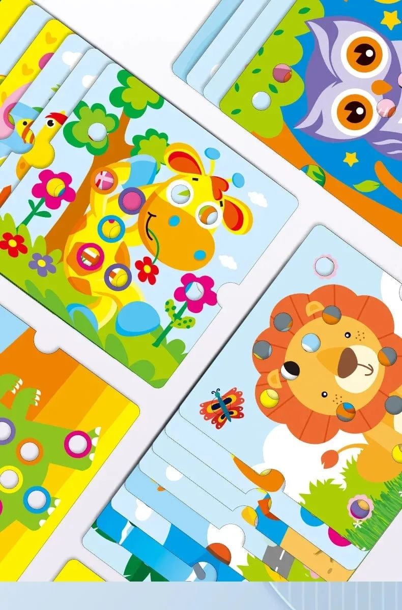 3D Pilz Nagel Puzzle Puzzle Spielzeug Montessori Baby Spielzeug Cartoon Tier Puzzles Spiel Kinder Frühen Pädagogischen Spielzeug Kinder Geschenke