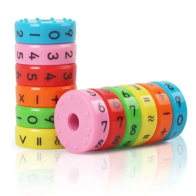 Magnetisches Montessori-Spielzeug, frühes Lernen, pädagogisches Spielzeug für Kinder, Mathematik, Wirtschaft, Zahlen, DIY-Zusammenbau von Puzzles für Kinder, Jungen und Mädchen