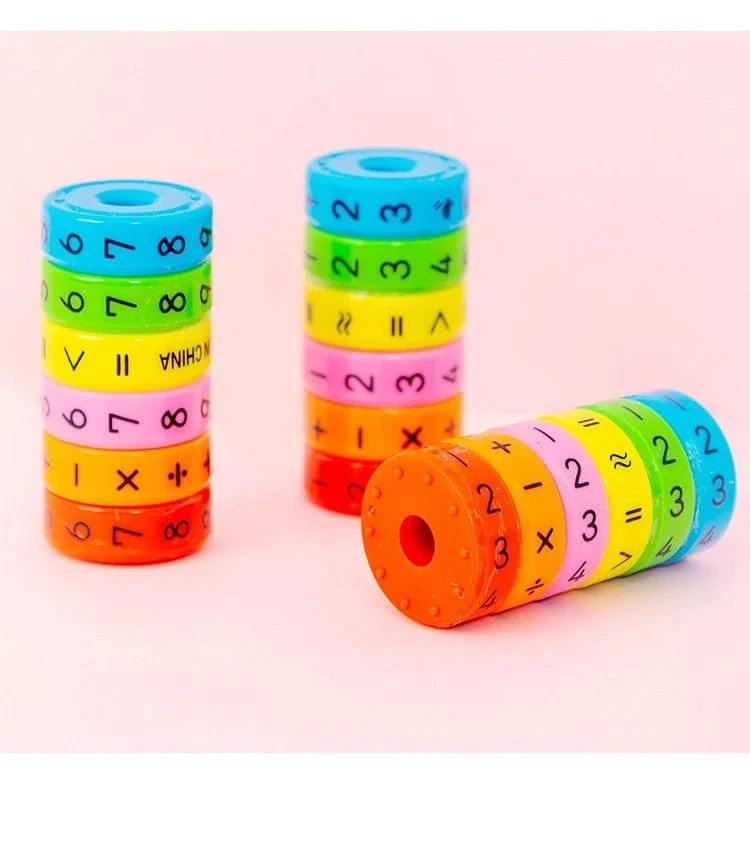 Magnetisches Montessori-Spielzeug, frühes Lernen, pädagogisches Spielzeug für Kinder, Mathematik, Wirtschaft, Zahlen, DIY-Zusammenbau von Puzzles für Kinder, Jungen und Mädchen