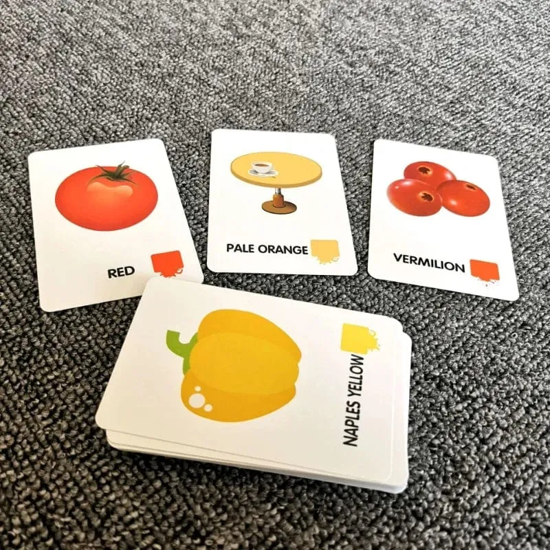 Montessori-Flash-Kartenspiel, Tier- und Obstkörperlernen, doppelseitig, frühes Lernspielzeug für Kinder, Geschenk