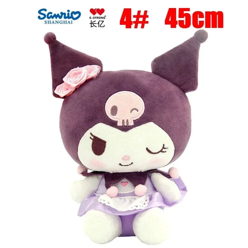 Anime Sanrio Kuromi Hallo Kitty Kawaii My Melody Gefüllte Plüschtiere Süße Puppen Anhänger Schlüsselanhänger Geburtstagsparty Geschenk für Mädchen Kind
