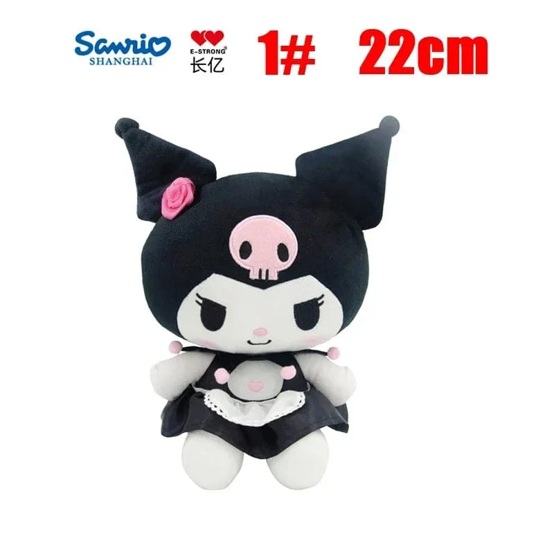 Anime Sanrio Kuromi Hallo Kitty Kawaii My Melody Gefüllte Plüschtiere Süße Puppen Anhänger Schlüsselanhänger Geburtstagsparty Geschenk für Mädchen Kind