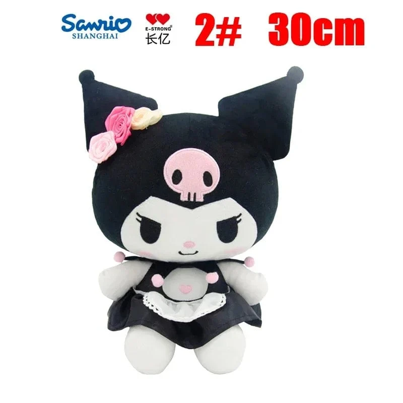 Anime Sanrio Kuromi Hallo Kitty Kawaii My Melody Gefüllte Plüschtiere Süße Puppen Anhänger Schlüsselanhänger Geburtstagsparty Geschenk für Mädchen Kind