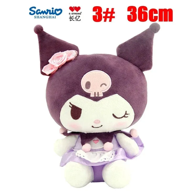 Anime Sanrio Kuromi Hallo Kitty Kawaii My Melody Gefüllte Plüschtiere Süße Puppen Anhänger Schlüsselanhänger Geburtstagsparty Geschenk für Mädchen Kind